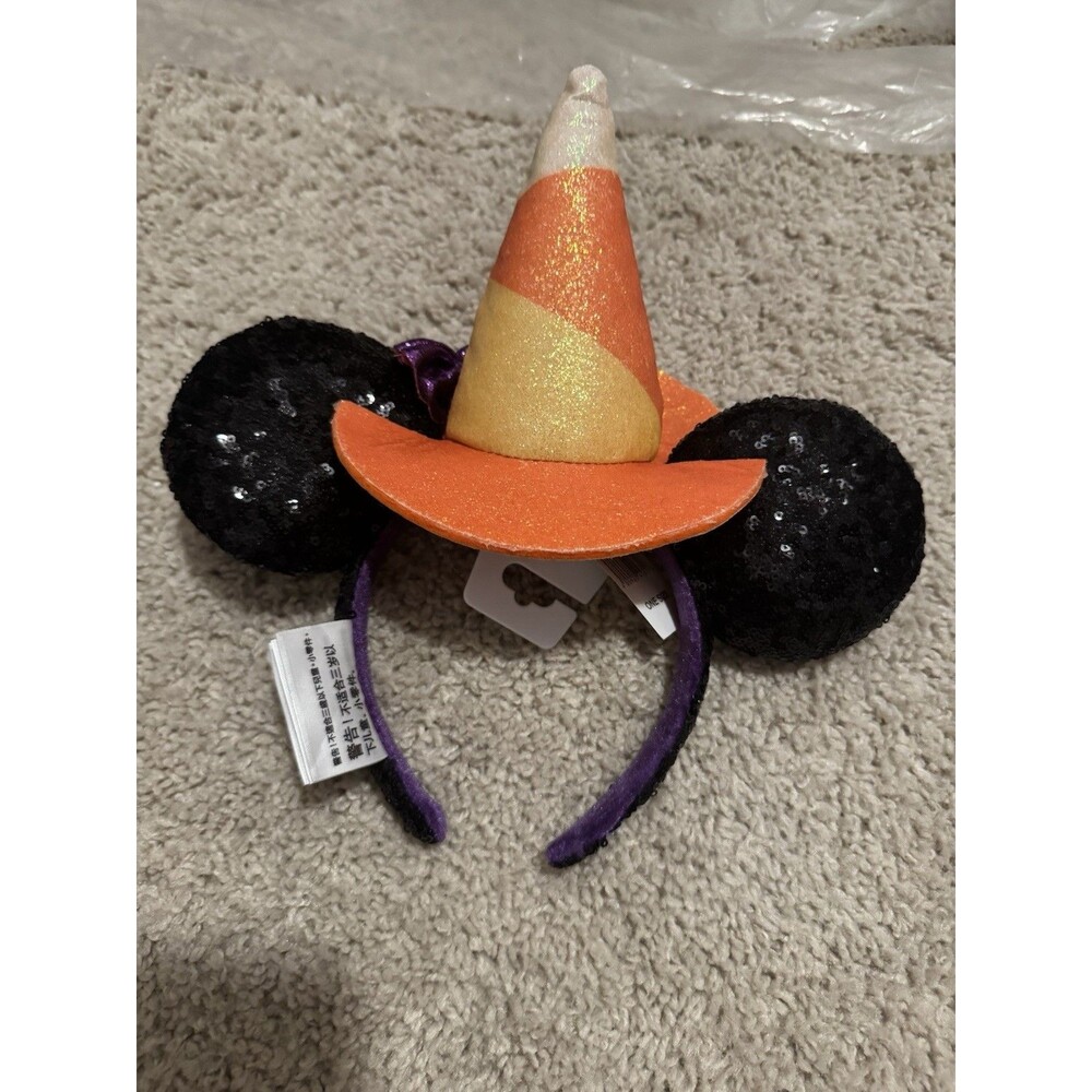 Minnie Mouse Halloween Candy Corn Ears Headband Disney Parks One Size NEW NWT